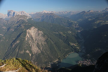 Blick vom Col di Reau auf Alleghe
