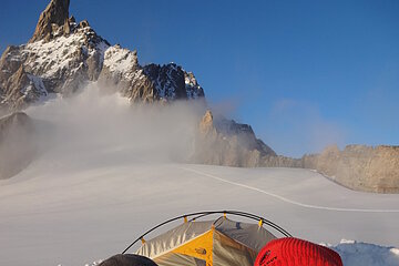 Unser Biwak vor dem Dent du Géant