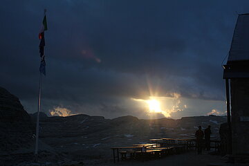 Sonnenuntergang Boehütte