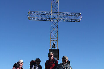 Auf dem Gipfel des Col di Reau