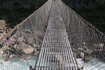 Hängebrücke über den Marsyangdi